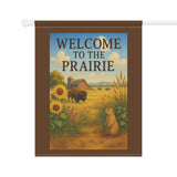 Welcome to the Prairie – Great Plains Garden Banner, Outdoor Decor, Porch Flag, Seasonal Decoration, Farmhouse Style