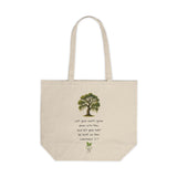 Rooted and Built Up: A Garden Tote Inspired by Colossians 2:7 Eco-Friendly Canvas Garden Tote | Sustainable Bag for Garden, Groceries, Farmers Market