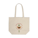 "Where Hands Meet Soil" Eco-Friendly Canvas Garden Tote | Sustainable Bag for Garden, Groceries, Farmers Market