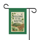 Welcome to the South – Wild & Wonderful Garden Banner, Outdoor Decor, Southern Home Decor, Welcome Flag, Seasonal Yard Art, Garden Flag