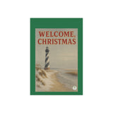 Welcome Christmas Outer Banks Lighthouse Garden Banner, Lighthouse Welcome Sign