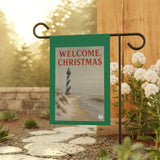Welcome Christmas Outer Banks Lighthouse Garden Banner, Lighthouse Welcome Sign