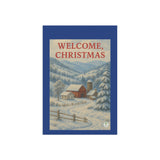 Welcome Christmas Snowy Appalacian Home Place Garden Banner