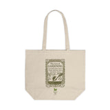 "The Love of Gardening" Gertrude Jekyll Quote - Eco-Friendly Canvas Garden Tote | Sustainable Bag for Garden, Groceries, Farmers Market