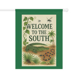 Welcome to the South – Wild & Wonderful Garden Banner, Outdoor Decor, Southern Home Decor, Welcome Flag, Seasonal Yard Art, Garden Flag