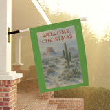 Welcome Christmas Southwestern Theme Desert Garden Banner