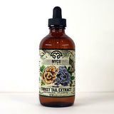 Bottle of Myco Matrix Organic Turkey Tail Extract on a white background
