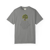 "Rooted in Faith" Live Oak Tee, Inspirational Garment-Dyed T-shirt for Faith & Growth