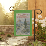 Welcome Christmas Southwestern Theme Desert Garden Banner