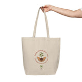 "Where Hands Meet Soil" Eco-Friendly Canvas Garden Tote | Sustainable Bag for Garden, Groceries, Farmers Market
