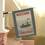 Welcome Christmas, Lowcountry Oystermen Garden Banner