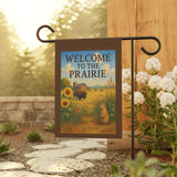 Welcome to the Prairie – Great Plains Garden Banner, Outdoor Decor, Porch Flag, Seasonal Decoration, Farmhouse Style
