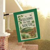 Welcome to the South – Wild & Wonderful Garden Banner, Outdoor Decor, Southern Home Decor, Welcome Flag, Seasonal Yard Art, Garden Flag