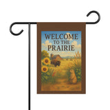 Welcome to the Prairie – Great Plains Garden Banner, Outdoor Decor, Porch Flag, Seasonal Decoration, Farmhouse Style