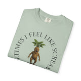 Screaming Mandrake Root T-Shirt – Mythical Plant Folklore Graphic Tee