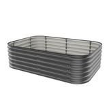 17" Tall 6 In 1 "No Tools Needed" Metal Raised Garden Bed Kit