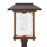 4 Pack - Bronze Gold Solar LED Light Set - Outdoor Path Yard Lighting on a white background