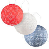 Soji Stella Red White Blue Solar Lantern 3-pack (Save $18)