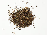 Pile of seeds on a white background