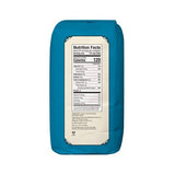 Blue package with nutrition facts label on a white background