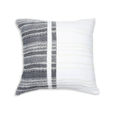 Genevieve 18X18" Handwoven Striped In/Outdoor Throw Pillow