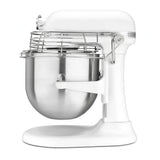 KitchenAid Commercial KSMC895WH Commercial 8-Quart Bowl-Lift Countertop Stand Mixer with Bowl Guard, Variable Speed, White