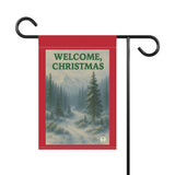 Welcome Christmas Rocky Mountain Forest Garden Banner