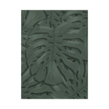 Deep Green Monstera Canvas Print – Botanical Wall Art