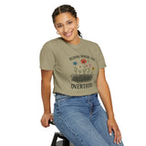 "Bloom Where You Overthink" Wildflower Scribble Tee