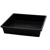 Black plastic tray on a white background 1010 Trays 2.5" Deep - Extra Strength