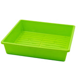 Green plastic tray with textured bottom on a white background 1010 Trays 2.5" Deep - Extra Strength
