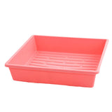 Coral-colored plastic tray with drainage holes on a white background 1010 Trays 2.5" Deep - Extra Strength