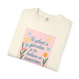 Believe in Tomorrow Tee – Audrey’s Garden Dream