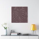 Merlot Monstera Canvas Print – Botanical Wall Art