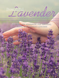Book cover of 'Beautiful Lavender' with a hand touching lavender flowers.