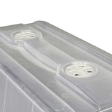 Clear plastic 1020 EXTRA STRENGTH HUMIDITY DOMES on a white background