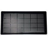 Black rectangular tray with a grid pattern on a white background 1020 Mesh Shallow Extra Strength Trays -  1" Deep