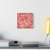 Graptosedum California Sunset Succulent Pattern Canvas Print – Botanical Wall Art