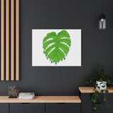 Melting Monstera Canvas Print – Botanical Wall Art