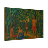 Gauguin Inspired Tropical Forest with Islanders