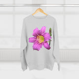 Pink Daylily Floral Sweatshirt
