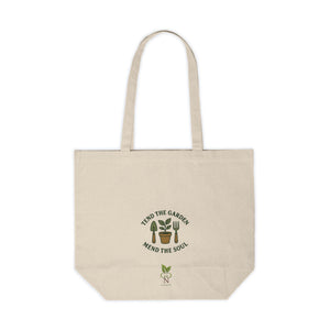 "Tend the Garden" Eco-Friendly Canvas Garden Tote | Sustainable Bag for Garden, Groceries, Farmers Market