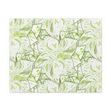 Snow Queen Pothos Pattern Canvas Print – Botanical Wall Art