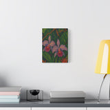 Gauguin Inspired Tropical Still Life with Cattleya Orchids and Bromeliads