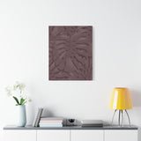 Merlot Monstera Canvas Print – Botanical Wall Art