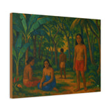 Gauguin Inspired Tropical Forest with Islanders