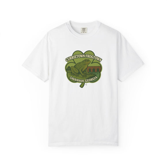Currietown-Frogtown Logo T-shirt, Unisex Garment-Dyed Tee, Unique Souvenir - Wards of Savannah series