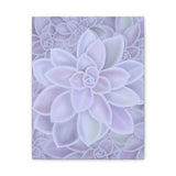 Graptopetalum Murasaki Succulent Pattern Canvas Print – Botanical Wall Art