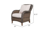 Mitchell 4-Piece Wicker Sofa Set with Swivel Rocking Chairs