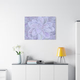 Graptopetalum Murasaki Succulent Pattern Canvas Print – Botanical Wall Art